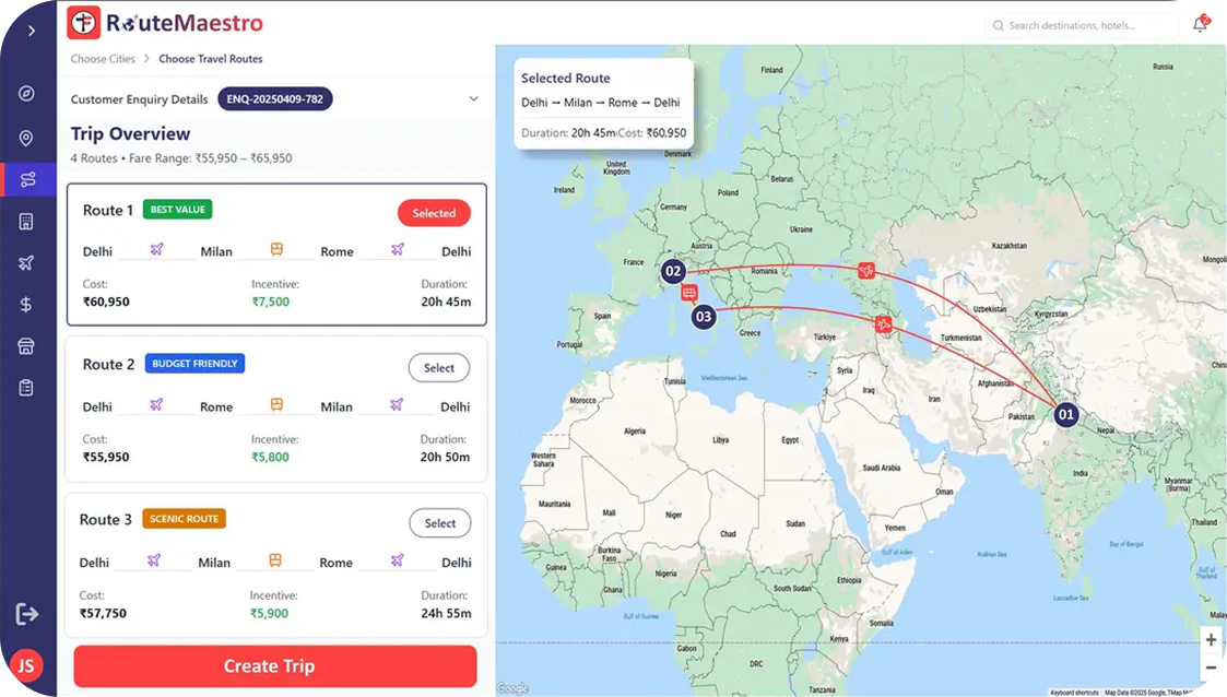RouteMaestro Preview